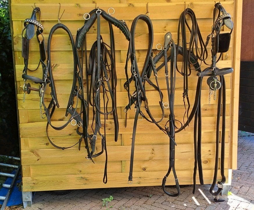 Zwart spantuig voor Friezen (full), Dieren en Toebehoren, Ophalen, Gebruikt