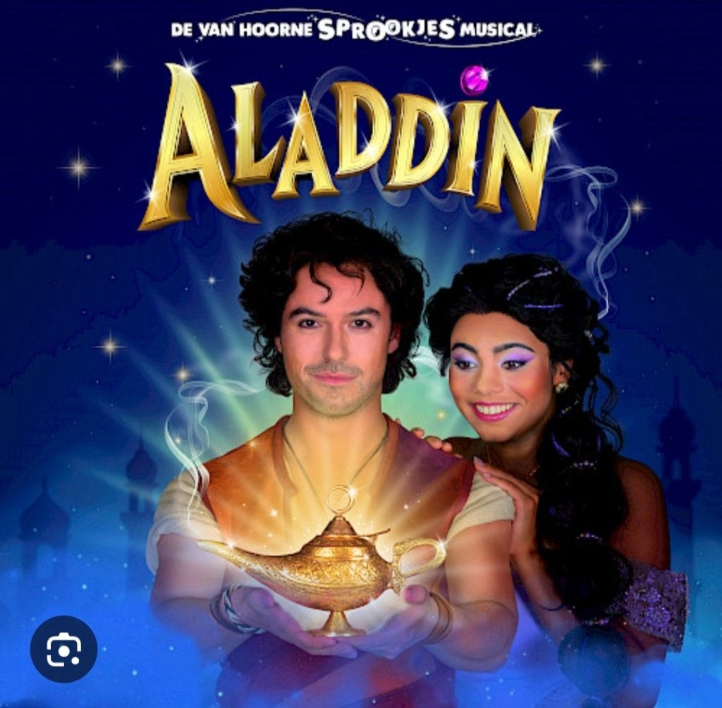 Aladdin de Musical 19 okt Uden, Tickets en Kaartjes, Drie personen of meer, Oktober