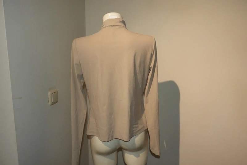Sarah pacini beige travel stof jasje strik sluiting 36/38, Verzenden, Sarah Pacini, Beige, Jasje