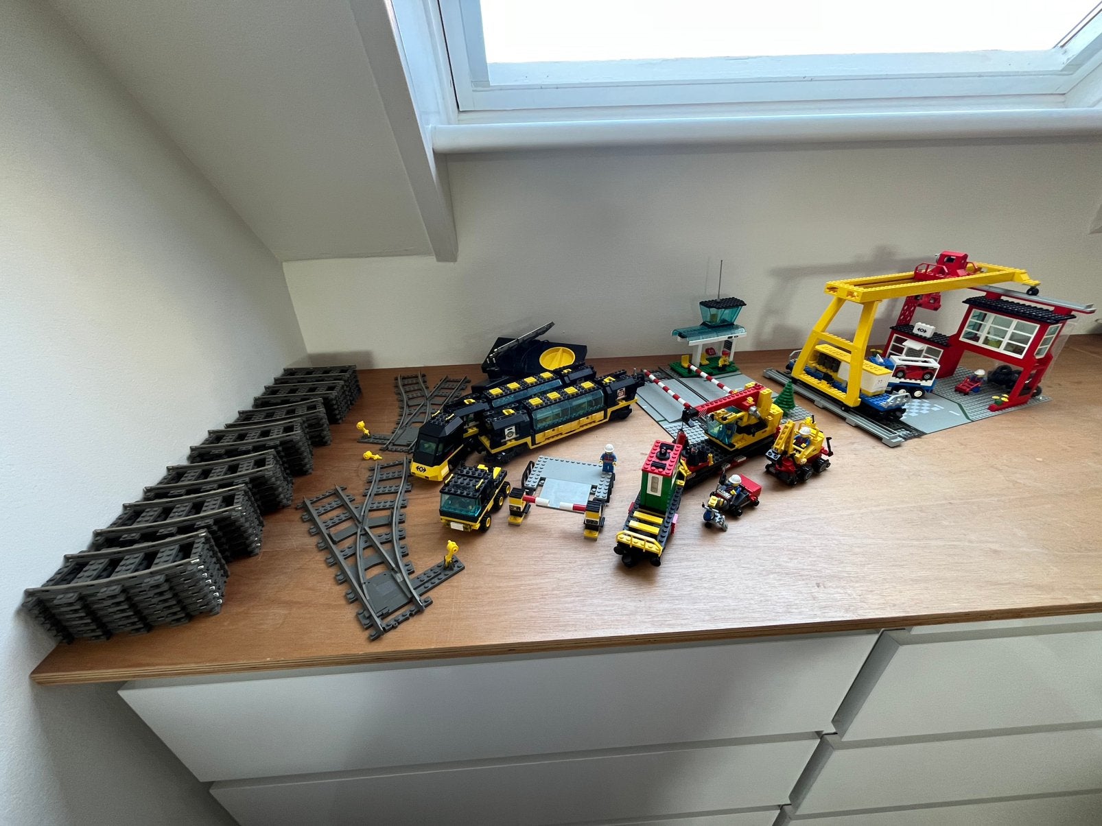 63 sets zéér complete LEGO incl. treinen, gebouwen en auto’s, Ophalen, Gebruikt, Lego, Compleet