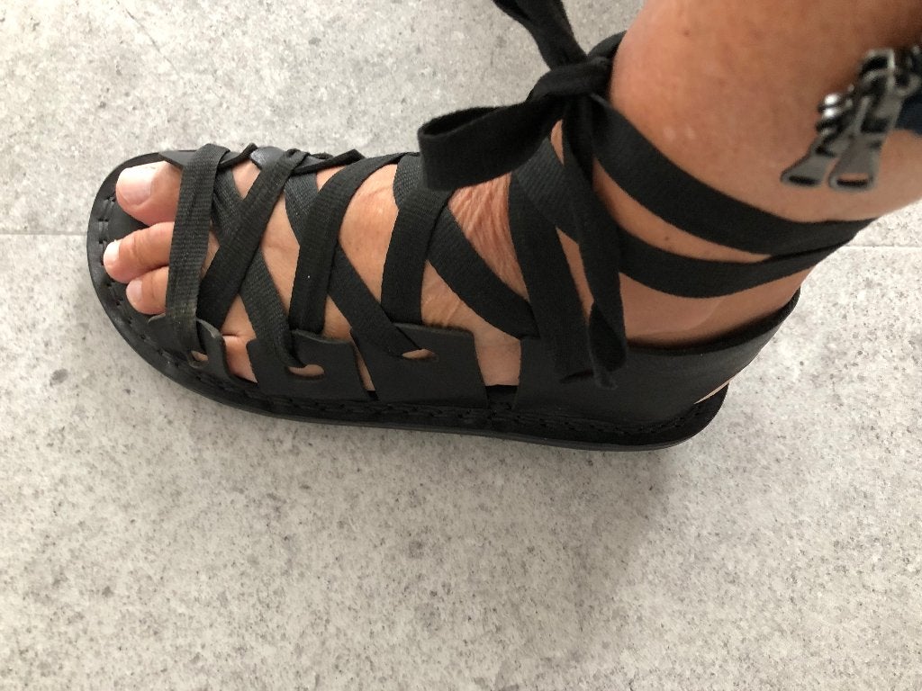 Trippen sandalen maat 38, Zwart, Zo goed als nieuw, Trippen, Sandalen of Muiltjes