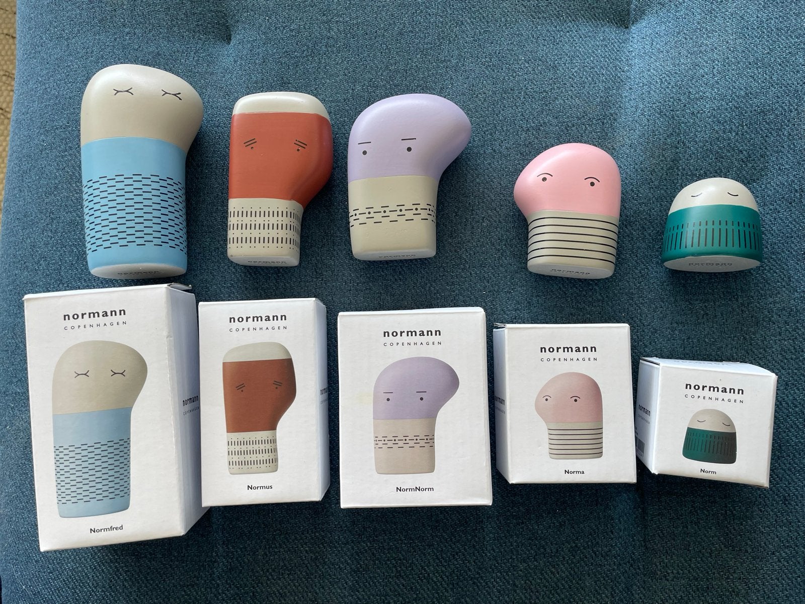 Normies - Normann Copenhagen complete set met doosjes, Meerkleurig, Ophalen of Verzenden, Zo goed als nieuw, Scandinavisch