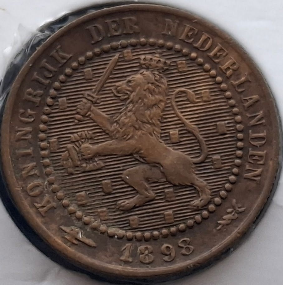 Nederland 1 cent 1898 - Wilhelmina*, Verzenden, Koningin Wilhelmina, Overige waardes, Losse munt