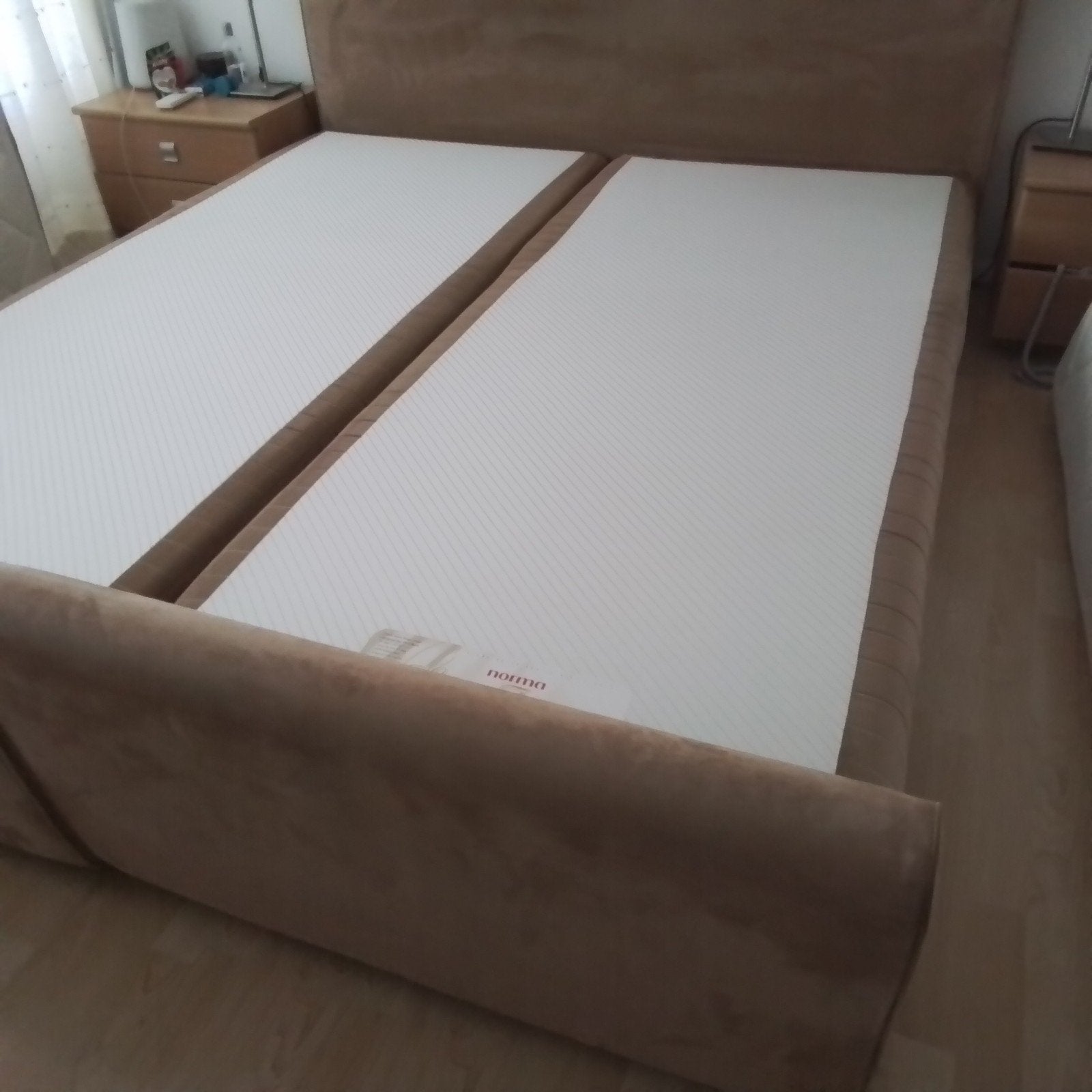 Boxspring van NORMA, Ophalen of Verzenden, Gebruikt, Tweepersoons, 180 cm