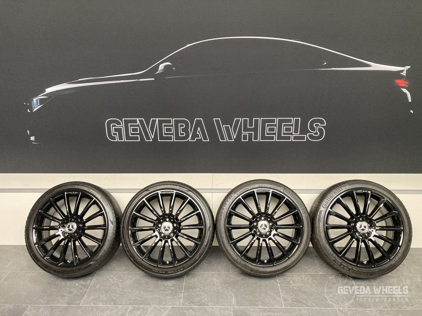 19” originele Mercedes A W177 AMG velgen + banden 5x112 A177, Auto-onderdelen, Banden en Velgen, 19 inch, Gebruikt, -, -