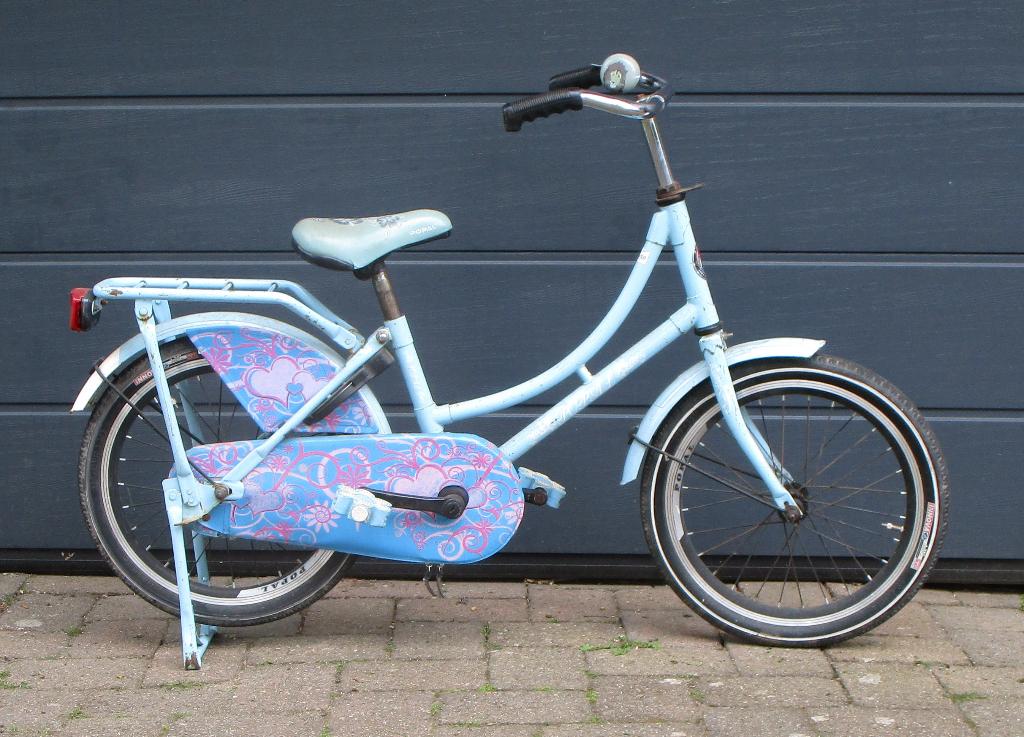 Kinderfiets meisjes 18 inch, Ophalen, Gebruikt, Terugtraprem, 18 inch