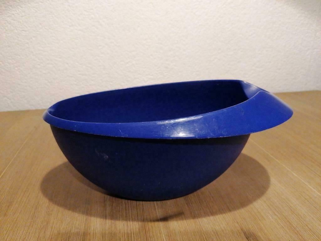 Blauwe Tupperware mengkom, Huis en Inrichting, Keuken | Tupperware, Ophalen of Verzenden, Zo goed als nieuw, Blauw, Bak of Kom