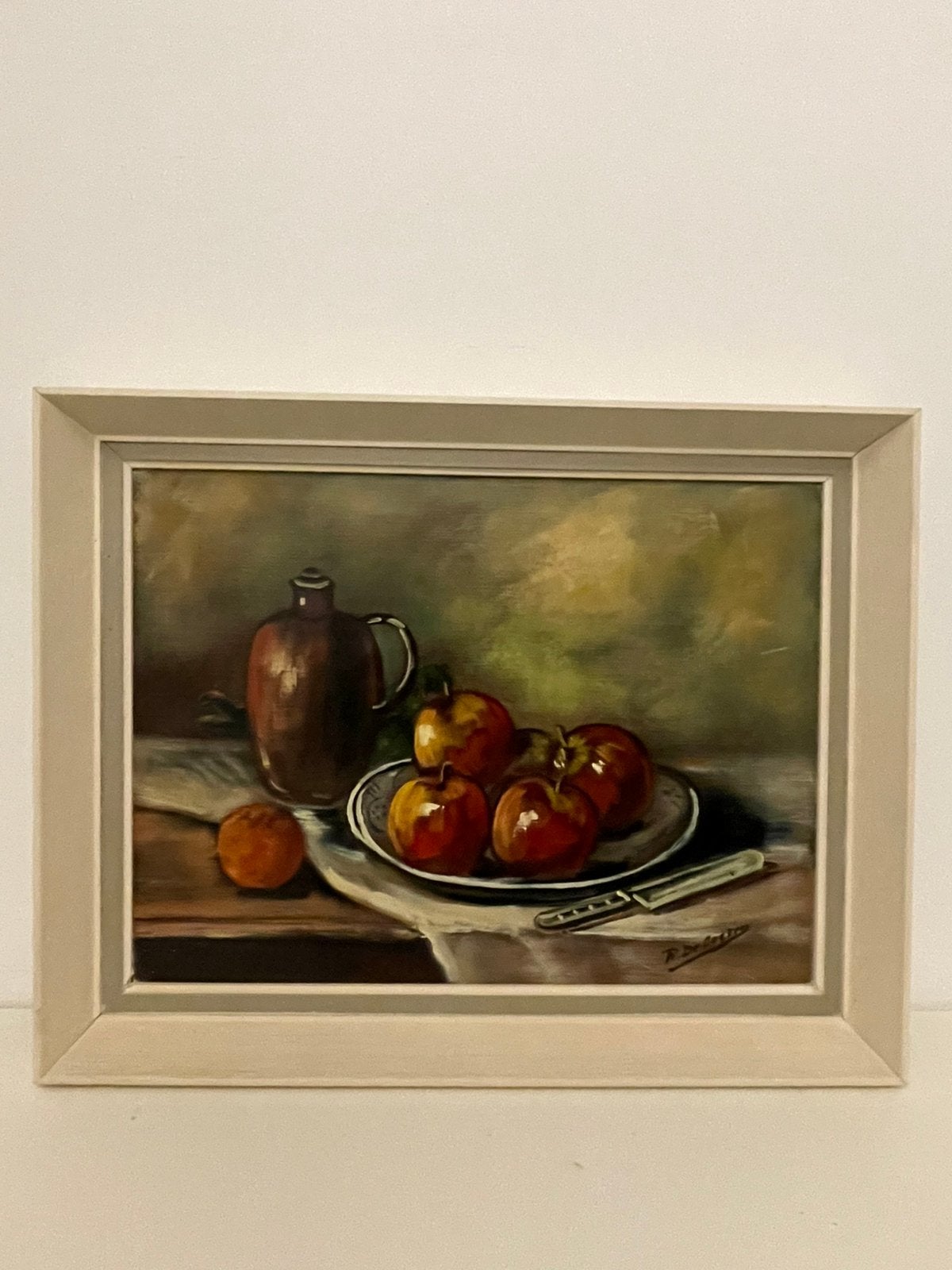 Stilleven met appels - Roger De Coster - olieverf op doek, Ophalen of Verzenden