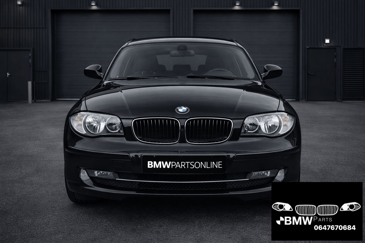Voorkop Bmw 1-Serie E81 E87 LCI Schwarz 2, Gebruikt, -, Ophalen of Verzenden, Bumper