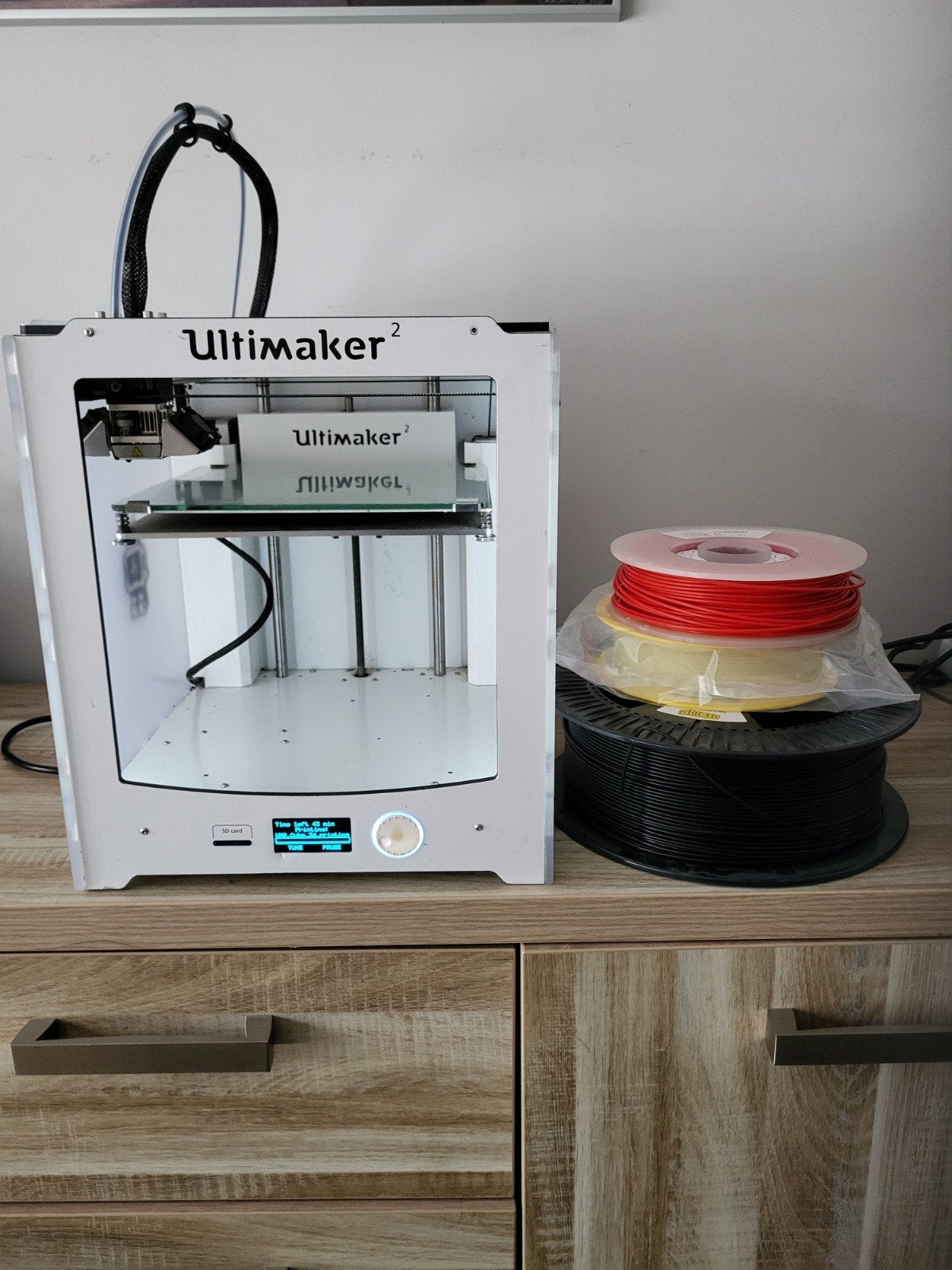 Ultimaker 2 3D-printer met 4 rollen filament, Gebruikt, Ultimaker, Ophalen of Verzenden, Filament
