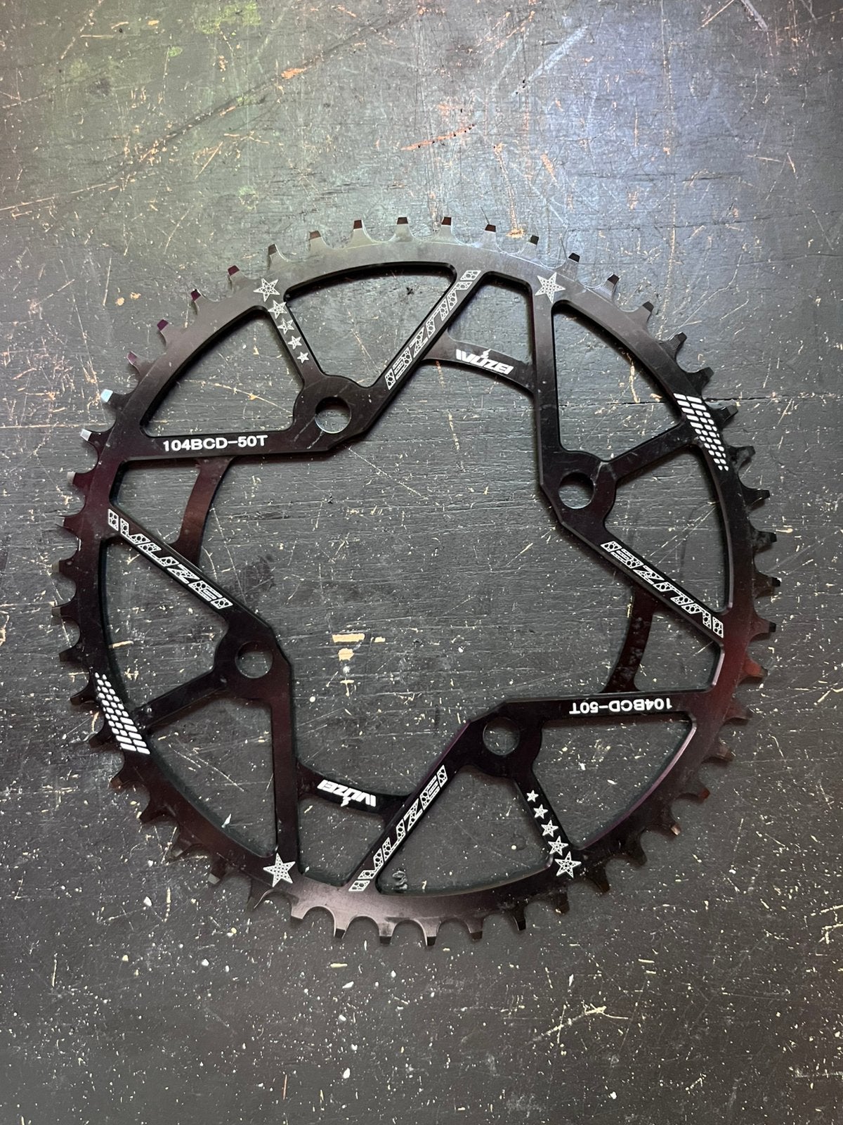 WUZEI Kettingblad 104 BCD - 50T - Narrow Wide, Ophalen, Nieuw, Gravelbike, Crankstel of Pedalen