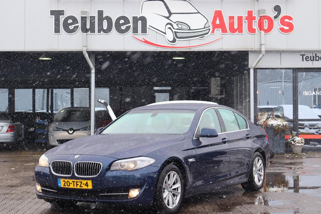 BMW 5-serie 520i High Executive Lederen interieur, Climate c, Auto's, Automaat, Euro 5, Gebruikt, 4 cilinders