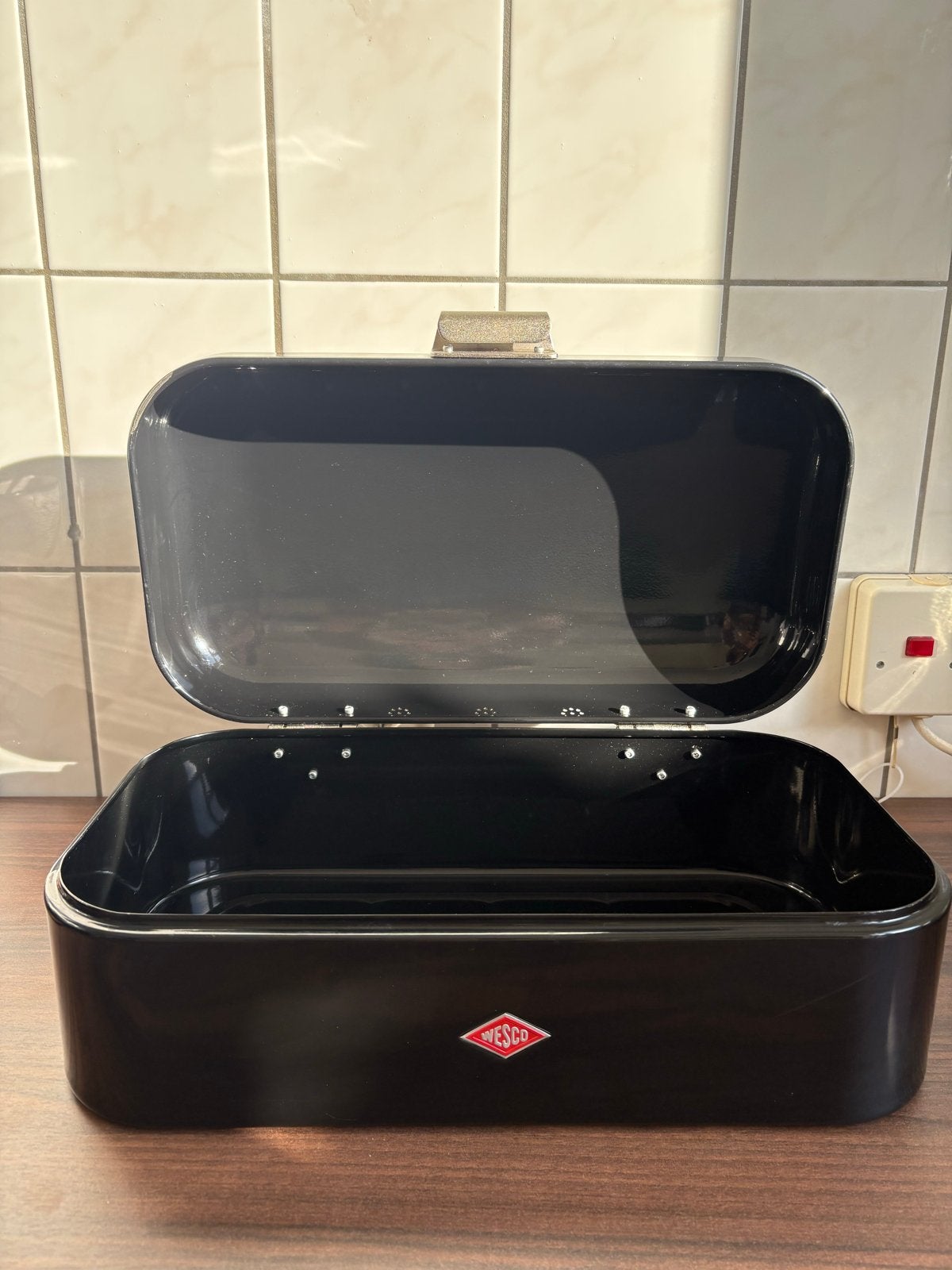Wesco Broodtrommel Zwart, Ophalen, Gebruikt, Zwart, Metaal