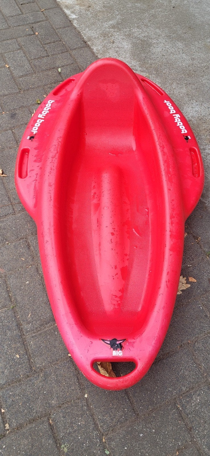 rode mini kano, Ophalen, Gebruikt, Eén persoon, Met peddels