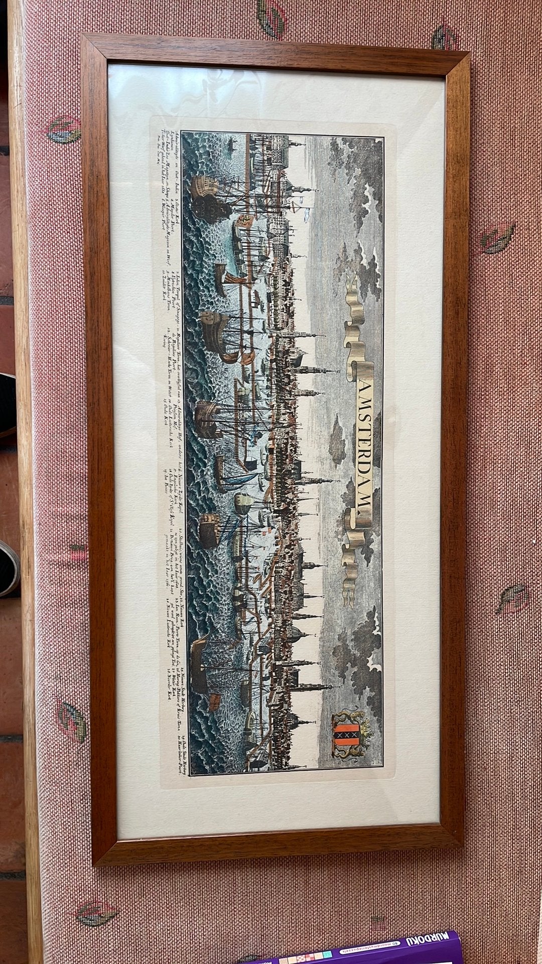 Schilderij van Amsterdam, Ophalen