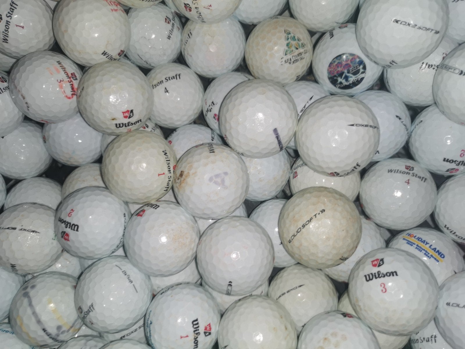 Wilson staff dx2 soft golfballen 100 stuks, Sport en Fitness, Golf, Ophalen of Verzenden, Bal(len)
