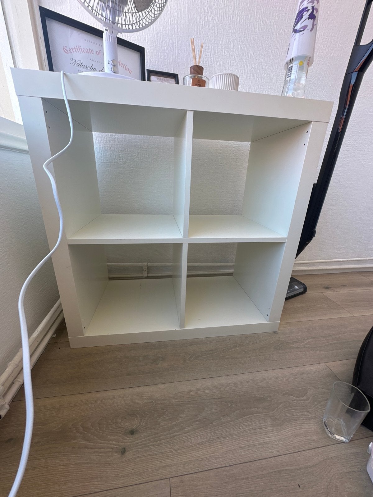 Witte IKEA Kallax kast 4 vakken, Ophalen, Zo goed als nieuw