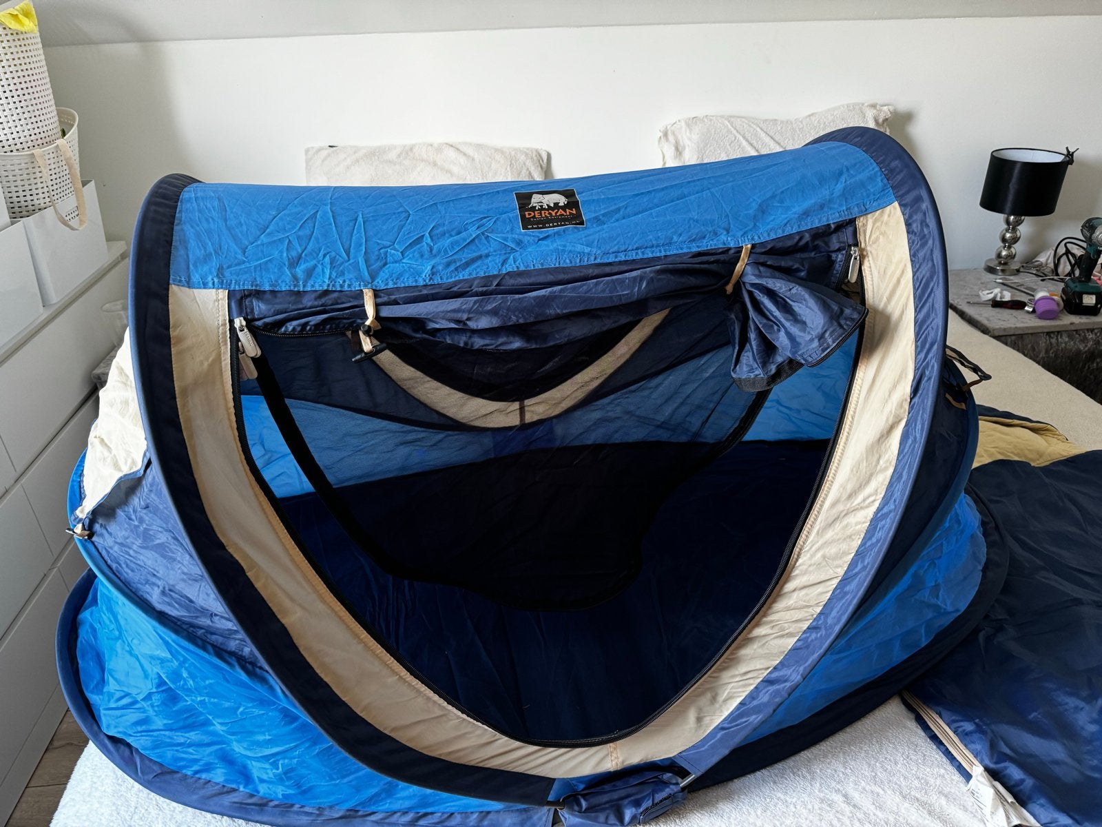 Deryan Peuter Luxe Slaaptentje Blauw, Ophalen of Verzenden, Zo goed als nieuw, Tot en met 2