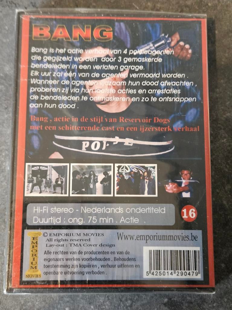 DVD zeldzaam Bang BANG NIEUW gesealed, Vanaf 16 jaar, Ophalen of Verzenden, Nieuw in verpakking, Actiethriller