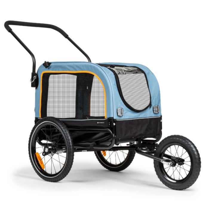 Fietskar voor honden - Hondenaanhanger Blauw  - Nieuw/Retour, Topmast, Info@petdiscount.nl, Nieuw, 7825AB, 13