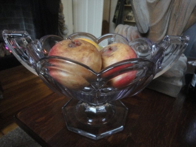antieke CHIPPENDALE SCHAAL met 2 OREN / fruitschaal, Antiek en Kunst, Ophalen of Verzenden