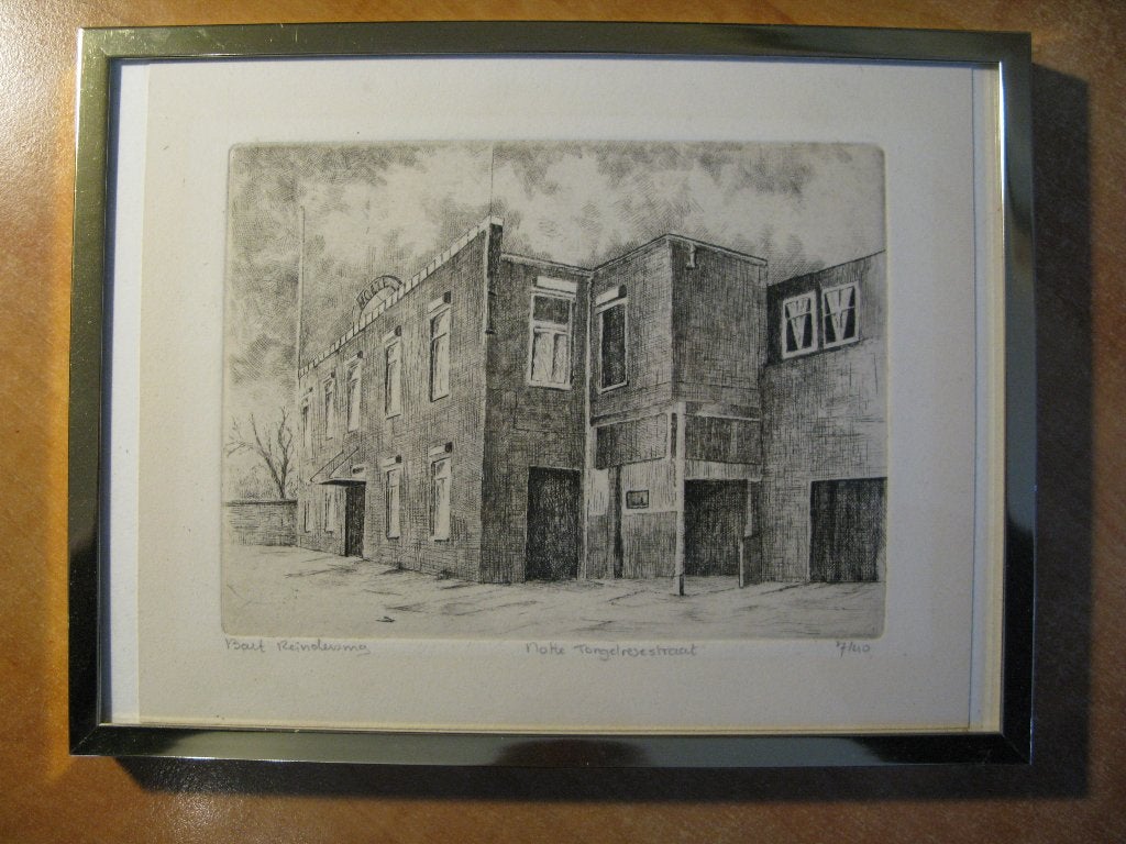 ets Nolte Tongelresestraat Eindhoven nr. 7 van 40, 26 cm, Architectuur, Ophalen of Verzenden, Gesigneerd