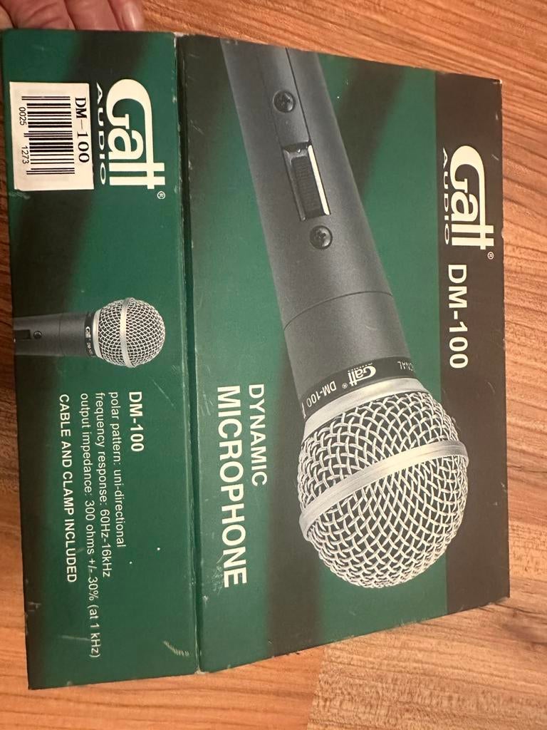 Gatt audio DM 100 microfoon, Ophalen of Verzenden, Zo goed als nieuw, Zangmicrofoon