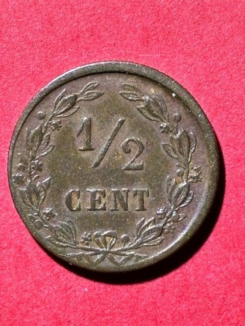 Nederland 1/2 cent 1884 Willem III, Postzegels en Munten, Munten | Nederland, Verzenden, Koning Willem III, Losse munt
