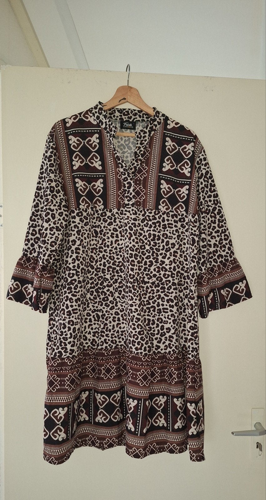 Bruin jurkje Fresh Lemons maat L, Kleding | Dames, Bruin, Maat 42/44 (L), Fresh Lemons, Ophalen of Verzenden