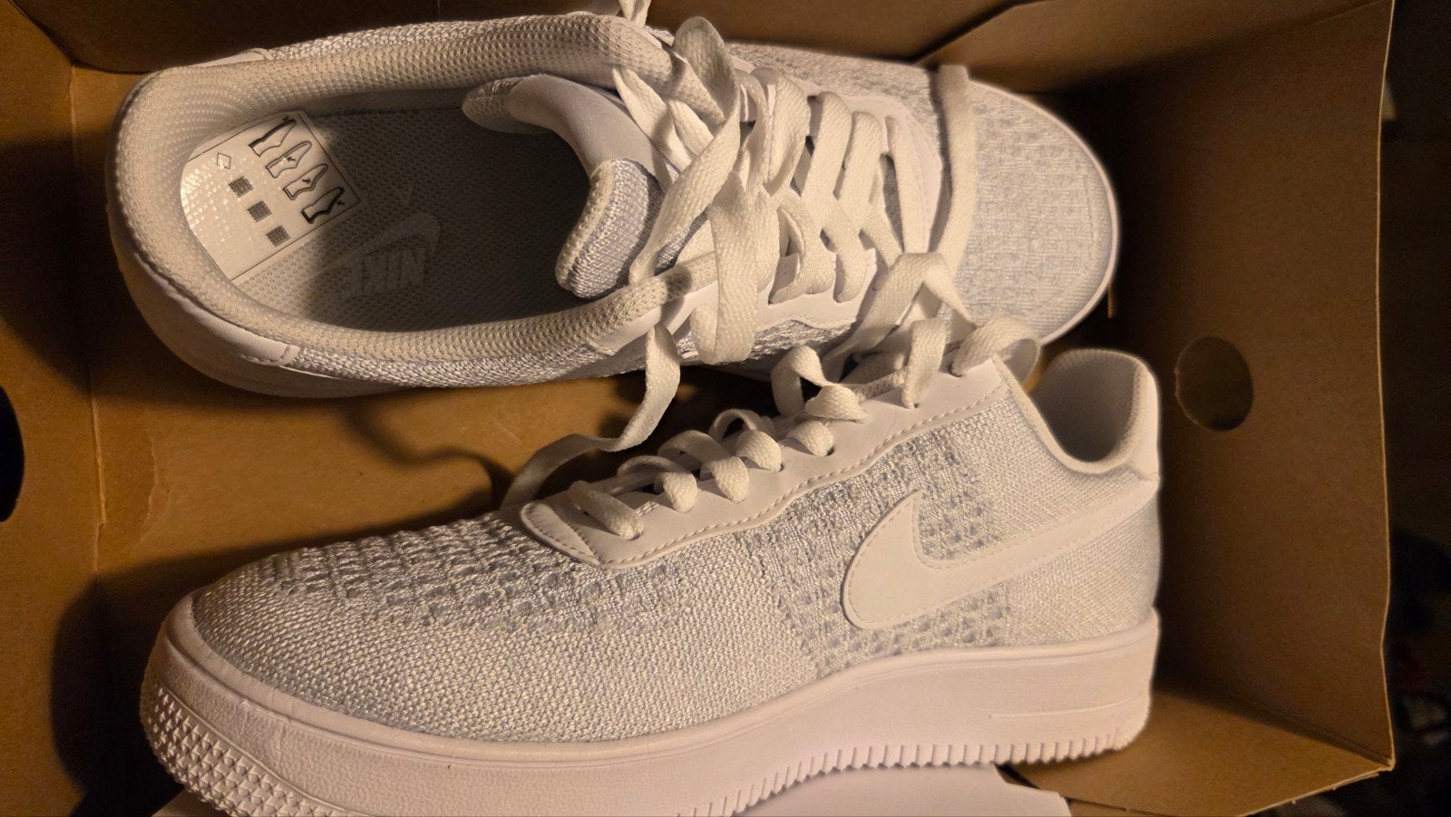 Nike Air Force 1 Flyknit 2.0 Sneakers, Wit, Nike, Ophalen of Verzenden, Sneakers of Gympen