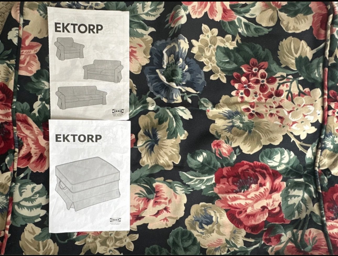 Ikea ektorp hoezen, Verzenden, Zo goed als nieuw, Minder dan 100 cm, 25 tot 50 cm
