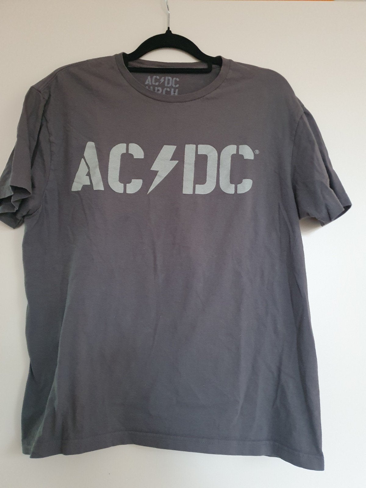 T-shirt AC/DC PWR UP-Tour, Kleding | Heren, Verzenden, Gedragen, Maat 52/54 (L), Grijs