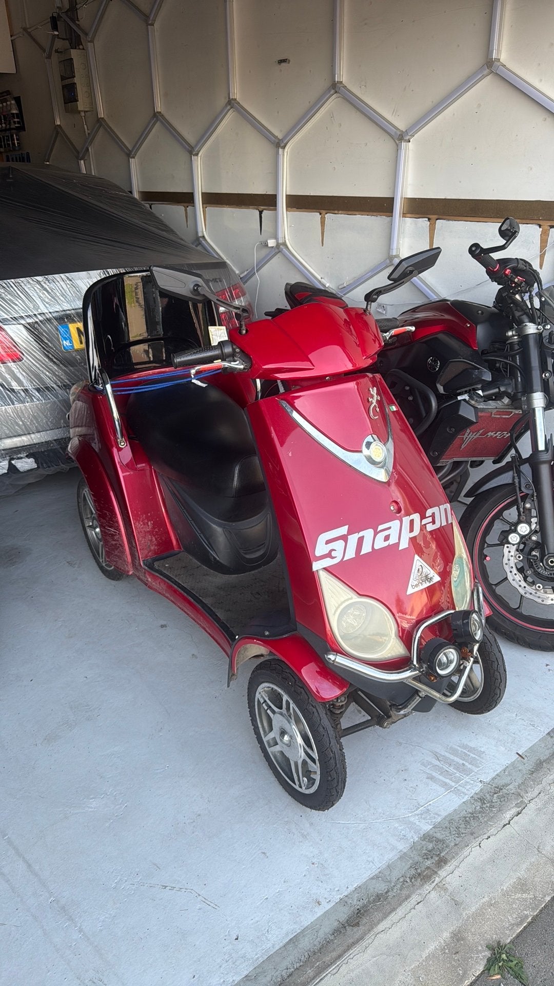 Scootmobiel 2 persoons Snap-On met aanhanger ideaal, Ophalen of Verzenden, Zo goed als nieuw, Overige typen, Overige merken