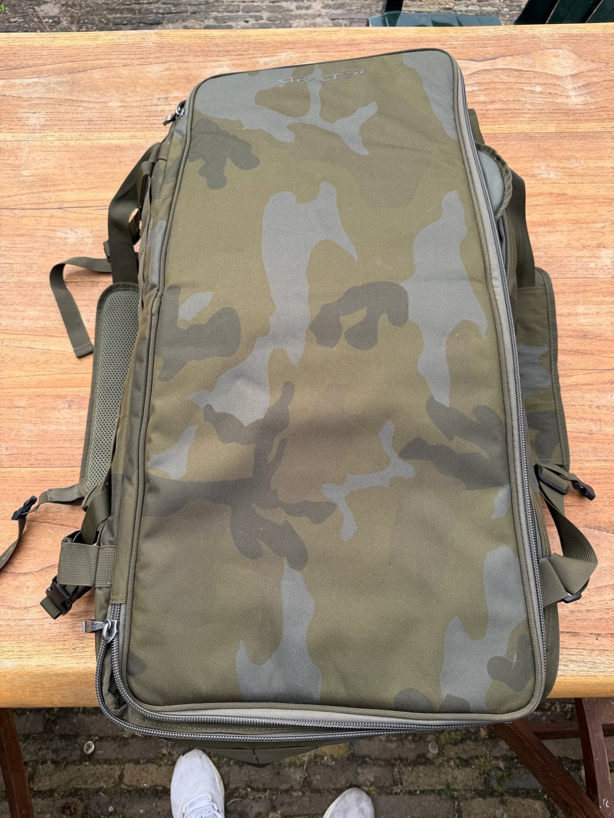 Sonik Xtractor T-30 Camo tas - Vishengel Koffer/Tas, Ophalen of Verzenden, Zo goed als nieuw, Koffer of Tas