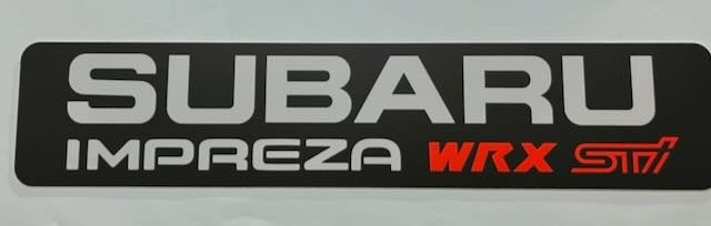 SUBARU    - showplaat   showroom  kentekenplaat - r, Ophalen of Verzenden, Zo goed als nieuw, Auto's