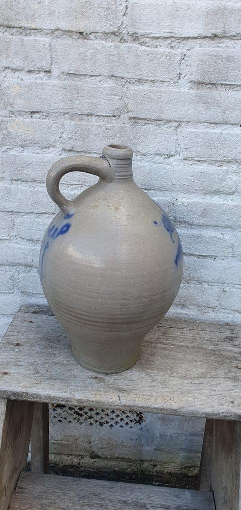 Grote oude franse greskruik(elzas)  38cm hoog, Ophalen of Verzenden