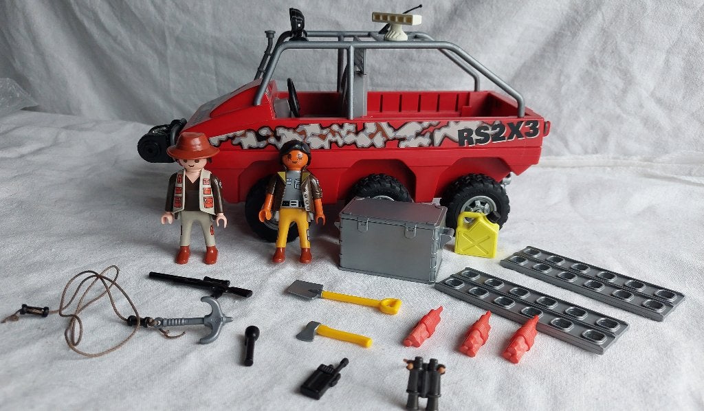 Playmobil 4844 Amfibivoertuig met Schatjagers, Gebruikt, Complete set, Overige typen, Ophalen of Verzenden