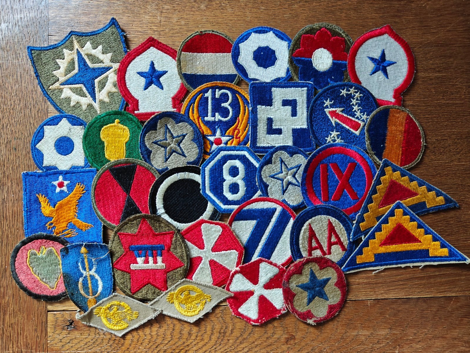 WW2 Amerikaans lot patches, Ophalen of Verzenden, Amerika