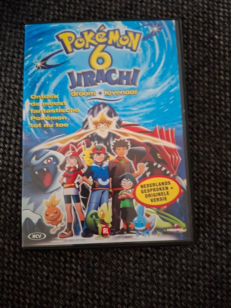 Pokémon 6: Jirachi Droom Tovenaar DVD (Ned. Gesproken), Cd's en Dvd's, Avontuur, Gebruikt, Alle leeftijden, Ophalen of Verzenden