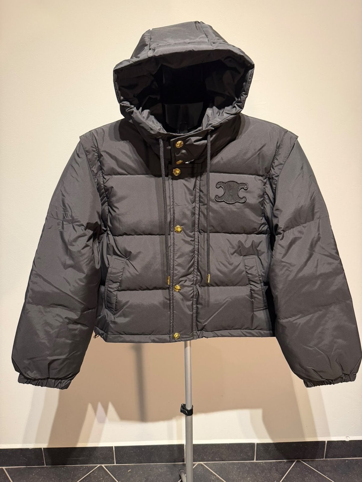 Celine Puffer Jacket/Vest 2-in-1 Zwart Maat M, Ophalen of Verzenden, Nieuw, Maat 38/40 (M), Zwart