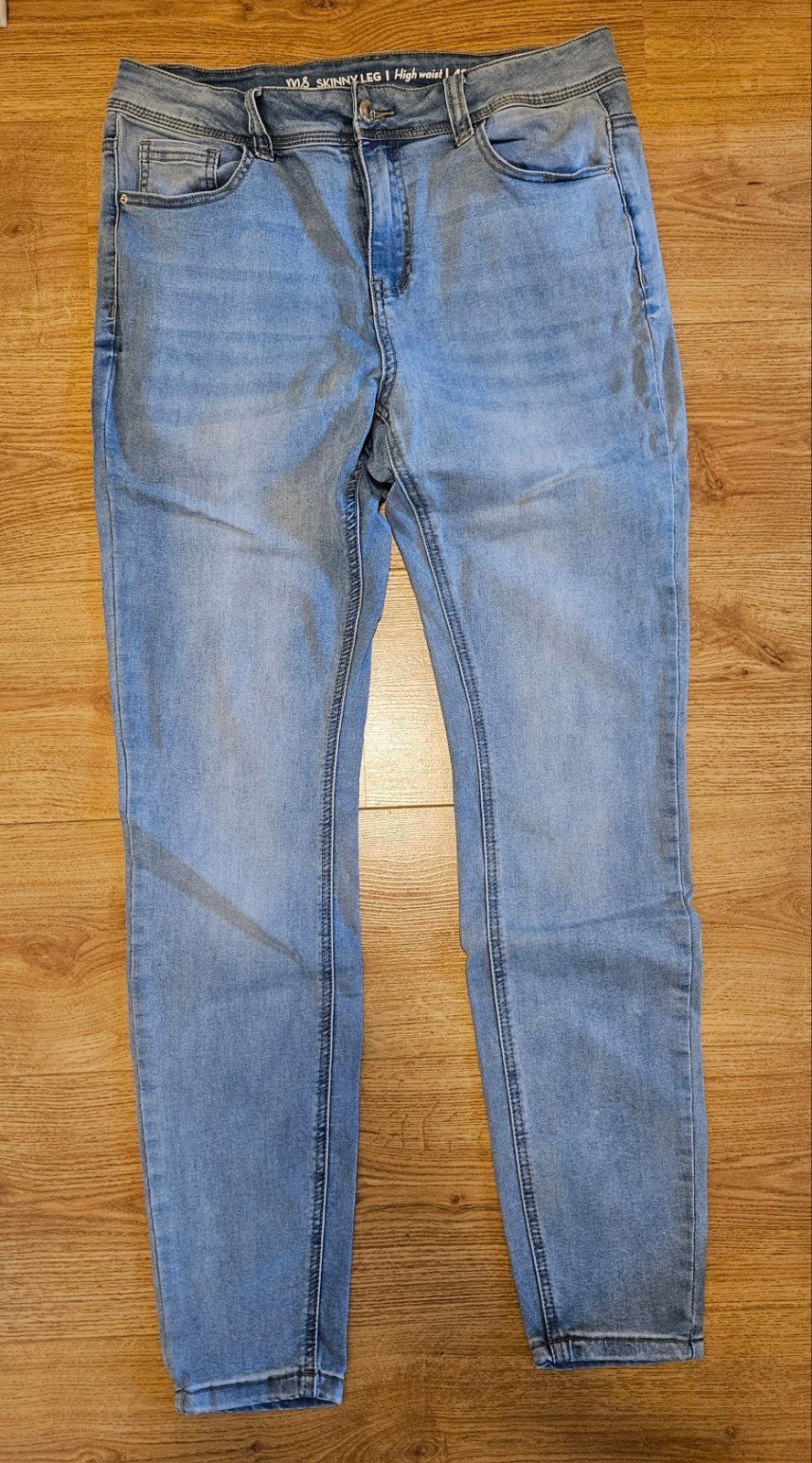 SPIJKERBROEK MAAT 42 SKINNY LEG, MS Mode, Ophalen of Verzenden, Zo goed als nieuw, Blauw