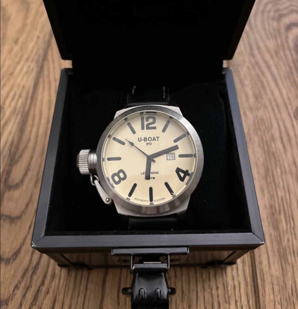 U-BOAT Horloge B45-08, Sieraden, Tassen en Uiterlijk, Horloges | Heren, Overige merken, Staal, Polshorloge, Ophalen of Verzenden