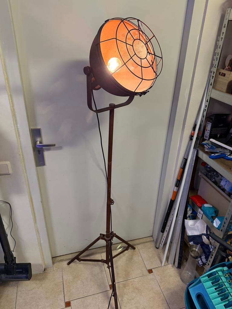 Industriële Vloerlamp - 173 x 60 cm, Ophalen, Gebruikt, Metaal, 150 tot 200 cm