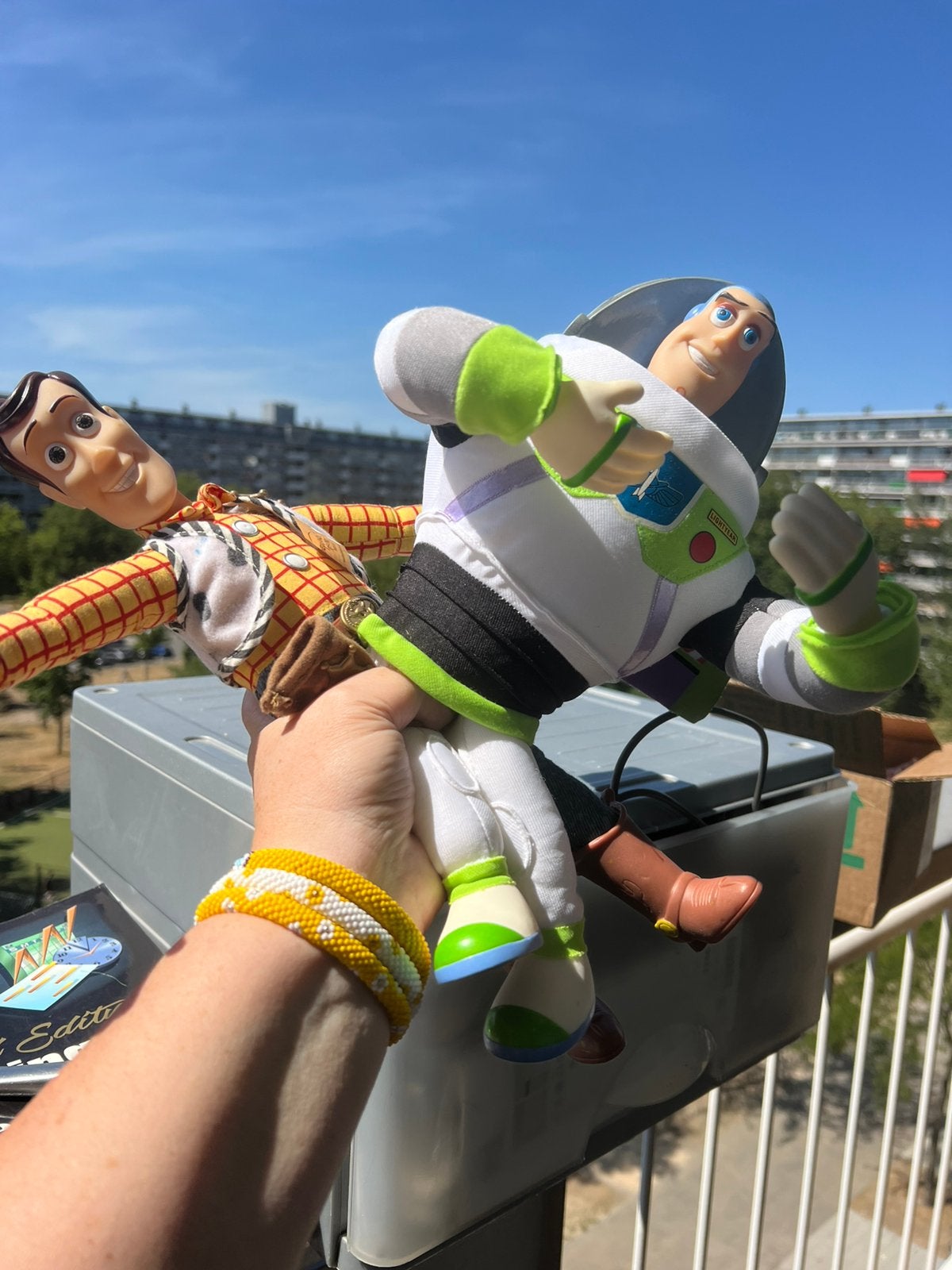 Disney Pixar ToyStory Characters Buzz LightYear &Woody soft, Verzenden, Zo goed als nieuw