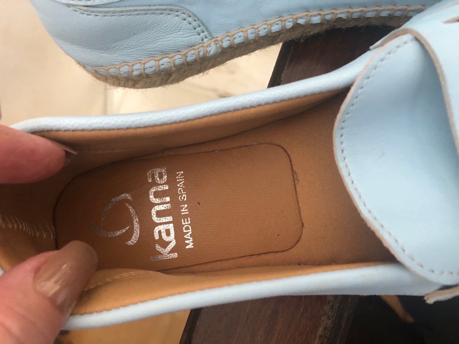 Kanna Espadrilles Maat 37 - Zo goed als nieuw, Blauw, Ophalen of Verzenden, Zo goed als nieuw, Espadrilles of Moccasins