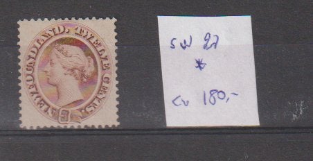 Newfoundland SW 27 ongestempeld CW 180,-, Ophalen of Verzenden, Postfris, Noord-Amerika