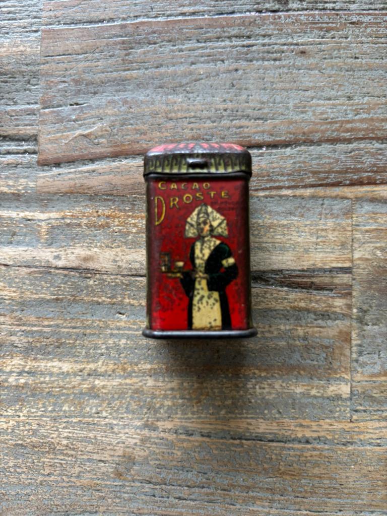 Antiek Droste blikje gratis monster, Verzamelen, Ophalen of Verzenden, Gebruikt, Overige, Droste