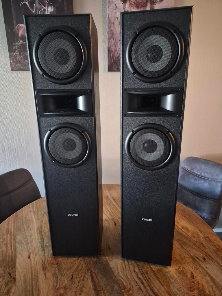 Fenton SHF700b hifi speakerset, Zo goed als nieuw, 120 watt of meer, Front, Rear of Stereo speakers, Ophalen