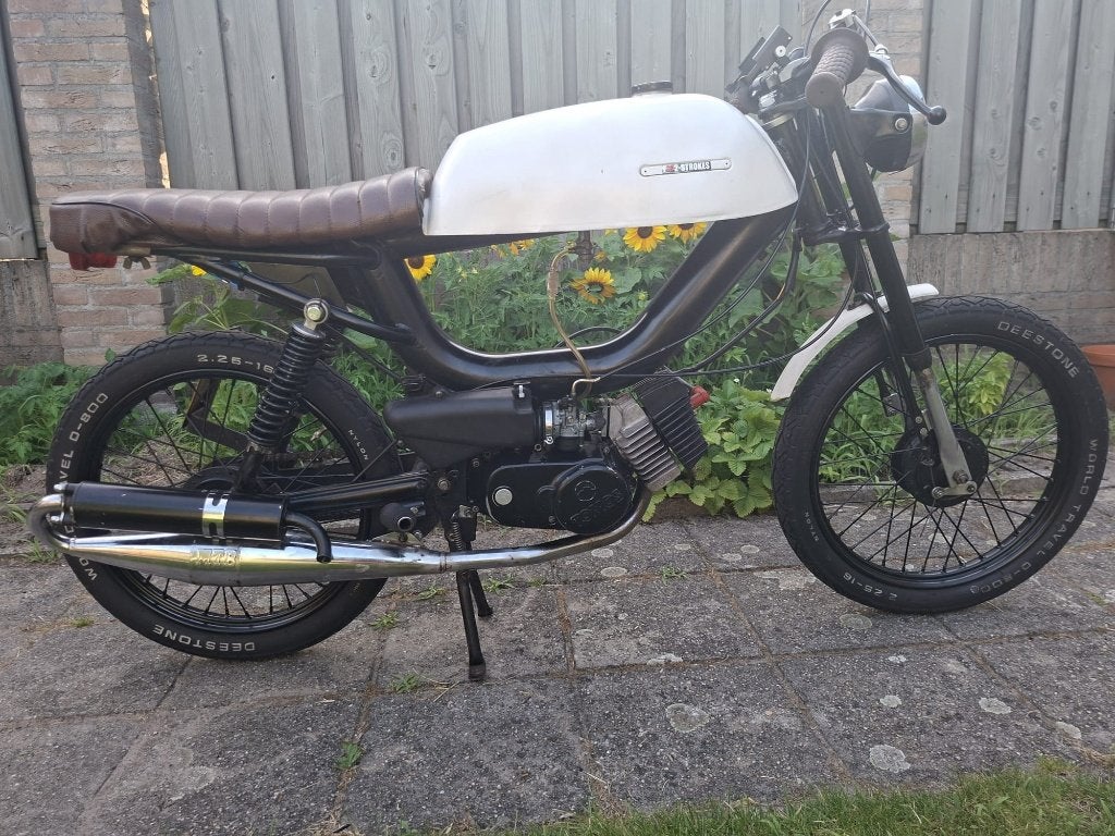 65cc Tomos Café-Racer project (met WOK), Fietsen en Brommers, Brommers | Tomos, Ophalen, Gebruikt, Maximaal 45 km/u, 65 cc