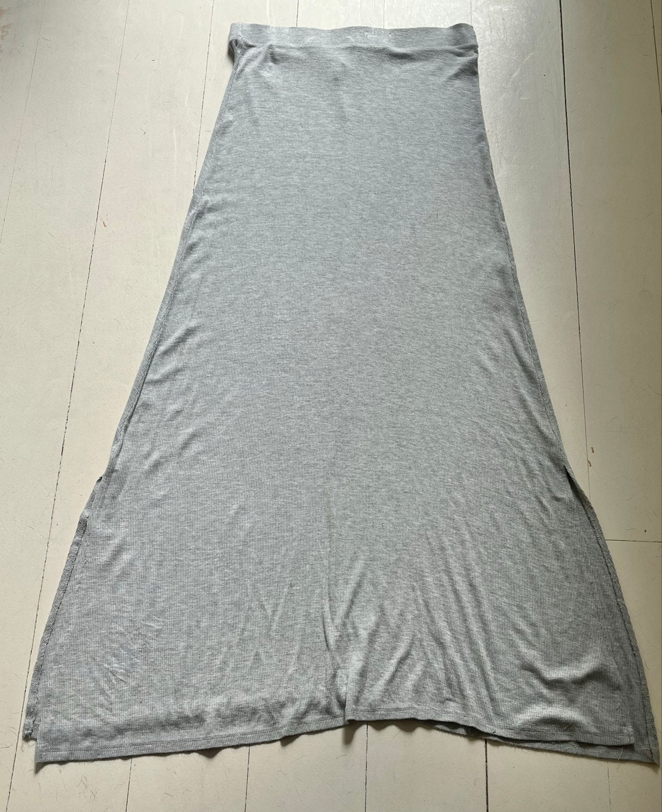 Stradivarius licht Grijze Maxi Rok met Split mt M, Maat 38/40 (M), Ophalen of Verzenden, Zo goed als nieuw, Grijs